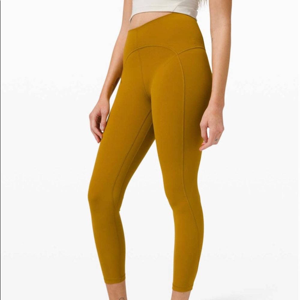 EUC Lululemon Unlimit High Rise 25” Gold Spice